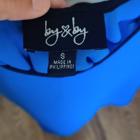 Blue blouse with bow in the back - Picture 3 of 3